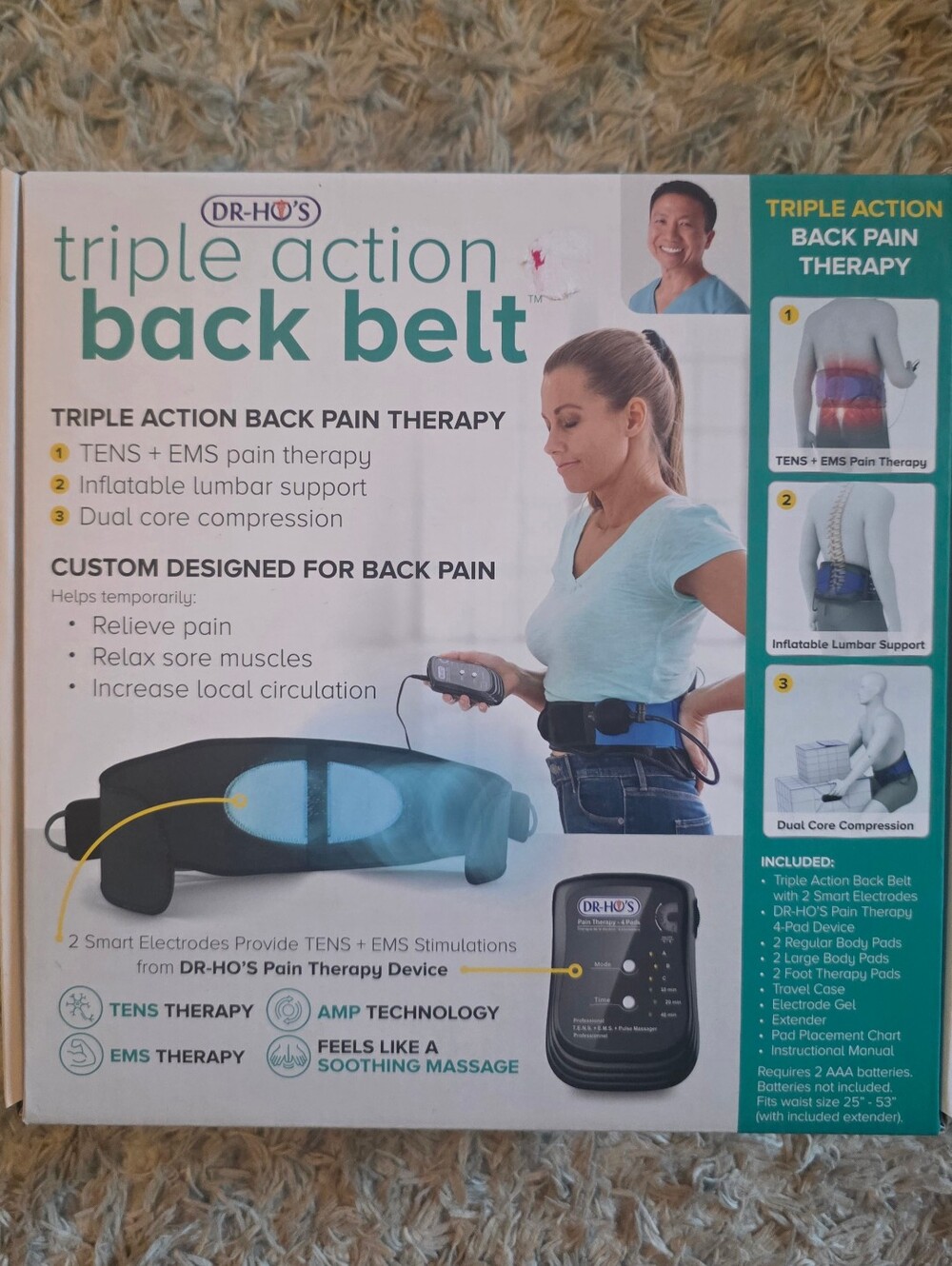 DR-HO'S Triple Action Back Belt